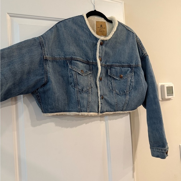 Denimist Denim Oversized Sherpa-Lined Jacket - Picture 5 of 5